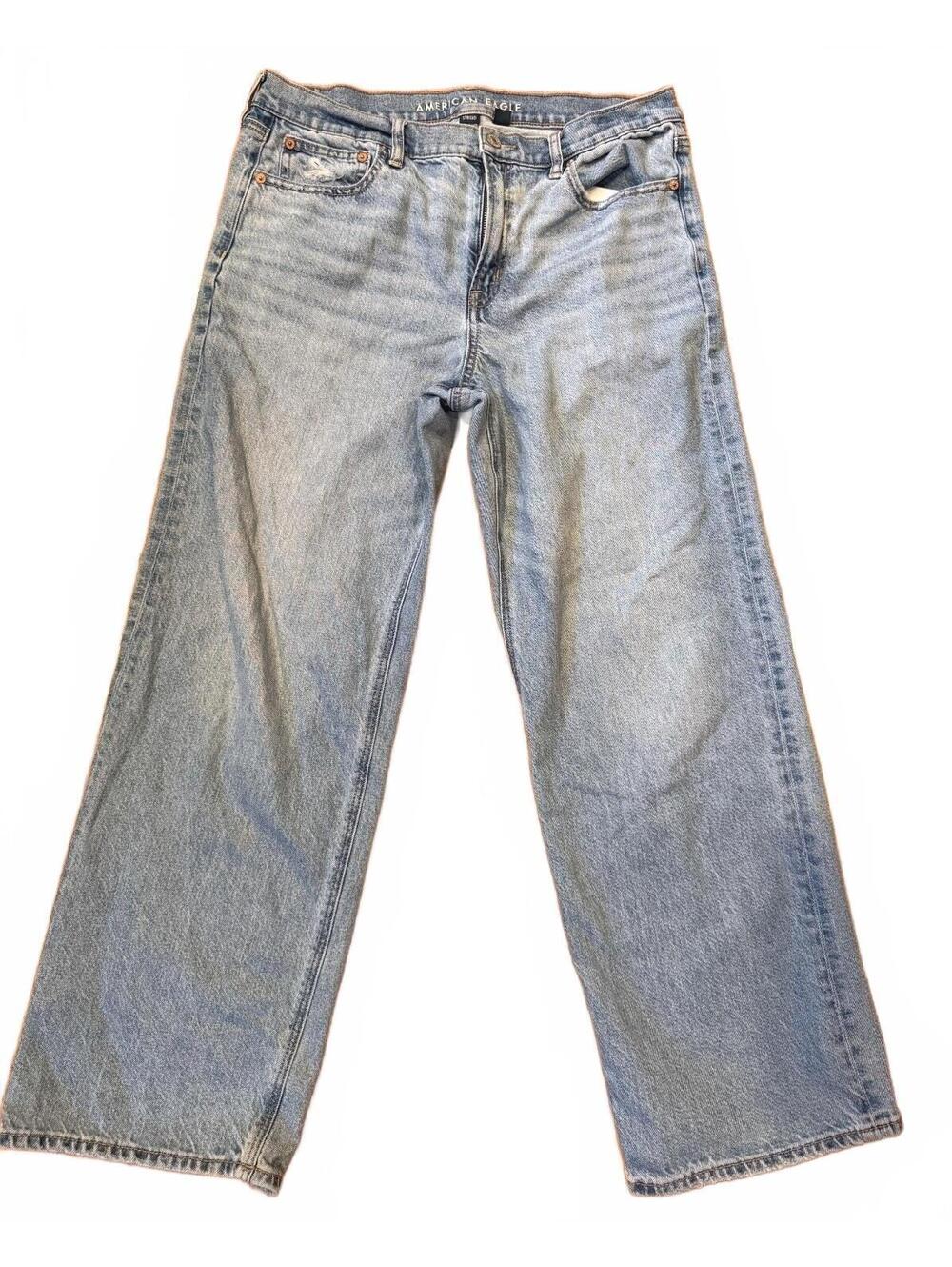 American Eagle Stovepipe Strigid Jeans Light Wash Size 10 Regular